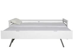Cama Dupla Banco 2X90X190 Cm Mdf Branco - Celiane