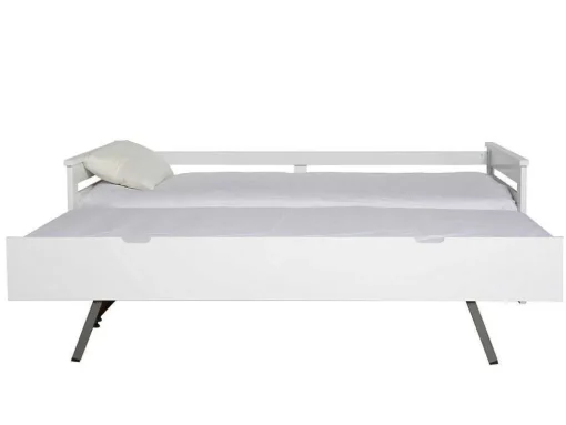 Cama Dupla Banco 2X90X190 Cm Mdf Branco - Celiane