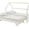 Cama Dupla Cabana De 2 X 90 X 190 Cm Em Pinho Cor Branco - Hurra