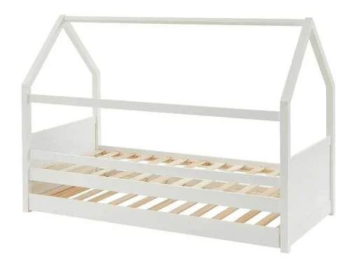 Cama Dupla Cabana De 2 X 90 X 190 Cm Em Pinho Cor Branco - Hurra