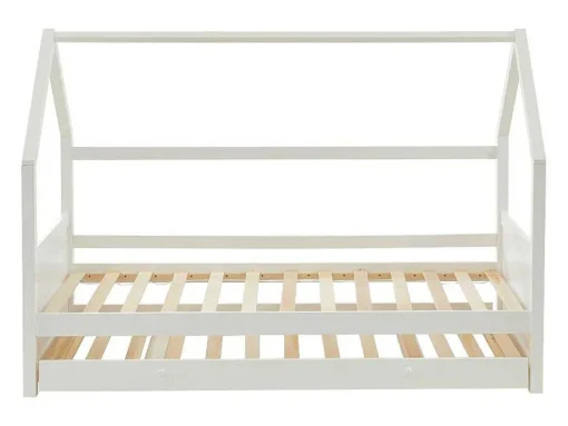 Cama Dupla Cabana De 2 X 90 X 190 Cm Em Pinho Cor Branco - Hurra