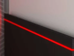 Cama Dupla Gamer 2 X 90 X 200 Com Secretária E Leds, Antracite E Vermelho + Sommier - Vouani