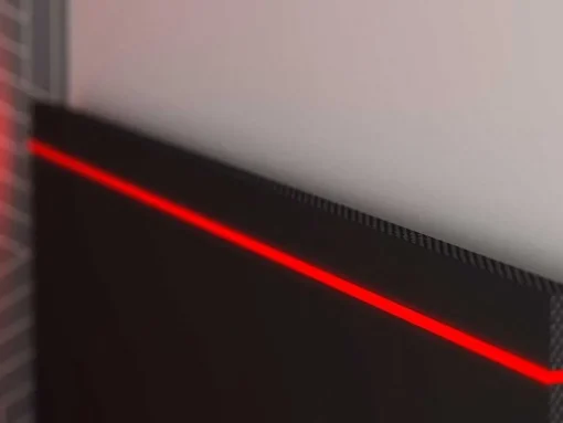 Cama Dupla Gamer 2 X 90 X 200 Com Secretária E Leds, Antracite E Vermelho + Sommier - Vouani