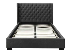 Cama Massimo Cabeceira De Cama Acolchoada - 180X200Cm - Tecido Cinza