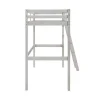 Cama Mezzanine 90X190 Cm Em Pinho Macico Esbranquicado - Gedeon