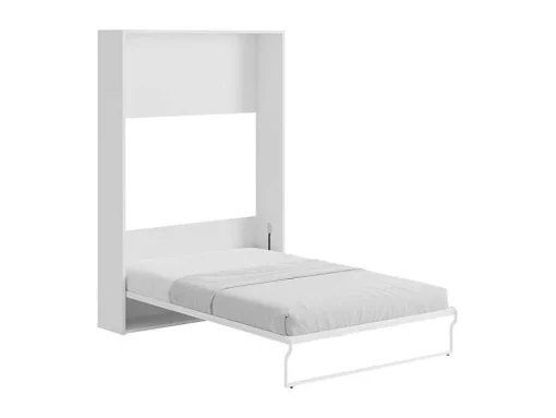 Cama Rebatível 140X200 Cm Abertura Vertical Manual Branco - Malina Ii