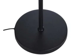Candeeiro De Pe Etnico Em Bambu E Metal Cor Preto De D.40 X A.157,5 Cm - Parana
