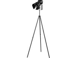 Candeeiro Industrial Com Tripe Projection - Ferro - A. 146 Cm - Preto