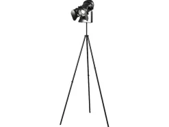 Candeeiro Industrial Com Tripe Projection - Ferro - A. 146 Cm - Preto
