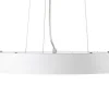 Candeeiro Suspenso Com Leds Metal E Aluminio D45 Cm Branco E Natural - Derry