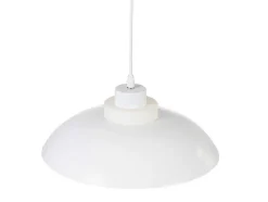 Candeeiro Suspenso Em Metal D34 X A120 Cm Branco - Briliva