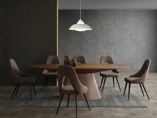 Candeeiro Suspenso Em Metal D34 X A120 Cm Branco - Briliva