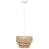 Candeeiro Suspenso Em Rafia D30 X A171 Cm Natural - Sarnia