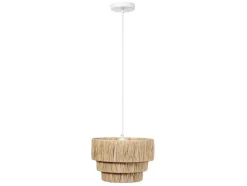 Candeeiro Suspenso Em Rafia D30 X A171 Cm Natural - Sarnia