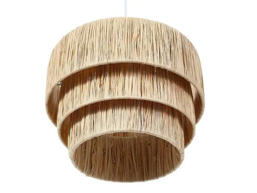 Candeeiro Suspenso Em Rafia D30 X A171 Cm Natural - Sarnia
