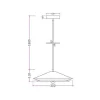 Candeeiro Suspenso Metal D35 X A161 Cm Verde - Kiruna