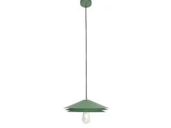 Candeeiro Suspenso Metal D35 X A161 Cm Verde - Kiruna