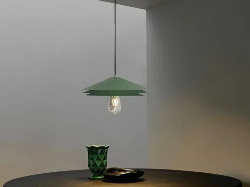 Candeeiro Suspenso Metal D35 X A161 Cm Verde - Kiruna