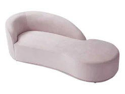 Chaise Longue Direita Veludo Cor-De-Rosa - Lonigo De Pascal Morabito