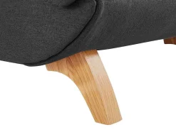Chaise-Longue Esquerda Convertivel Em Tecido Antracite Com Espaco De Arrumação - Penelope