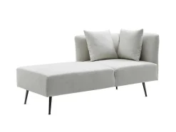 Chaise-Longue Esquerda Em Tecido Creme - Napasa