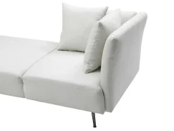 Chaise-Longue Esquerda Em Tecido Creme - Napasa