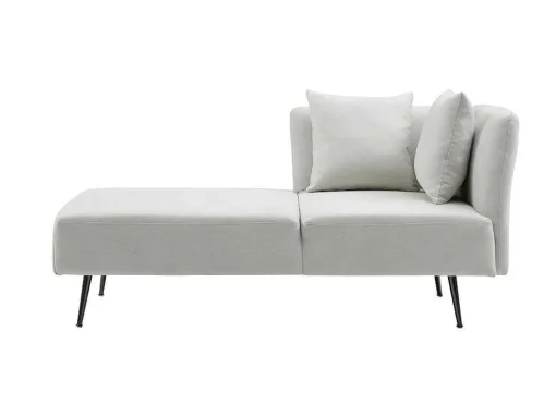 Chaise-Longue Esquerda Em Tecido Creme - Napasa