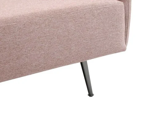 Chaise-Longue Esquerda Em Tecido Cor-De-Rosa - Napasa