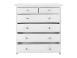 Cómoda Albane - 6 Gavetas - Pinho Branco