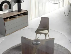 Cómoda De Madeira Cinzenta E Nogueira 7128