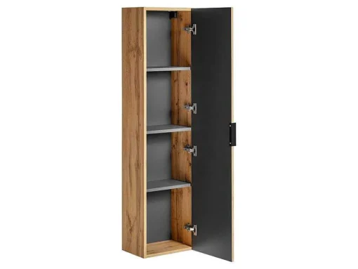 Coluna De Casa De Banho Suspensa Estriada Natural Claro A140 Cm - Zevara