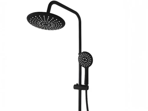Coluna De Duche Aita Em Aco Inoxidavel Preto Mate - 127 Cm
