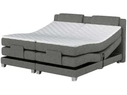 Conjunto Boxspring Cabeceira De Cama + Sommier De Relaxamento Eletrico + Colchão + Sobrecolchão Castel Da Palacio - 2X90X200 Cm