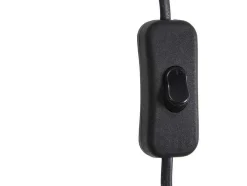Conjunto De 2 Apliques De Parede Empalhados Estilo Etnico Ferro E Rotim A. 30 Cm, Preto E Natural - Neirobi