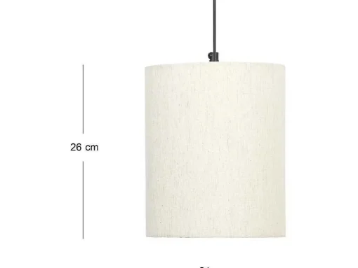 Conjunto De 2 Apliques De Parede Estilo Escandinavo D. 35 X A. 48 Cm Madeira E Tecido Natural E Bege - Paliana