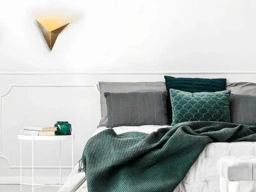 Conjunto De 2 Apliques Em Metal C34 X L5 X A34 Cm Dourado - Birdo