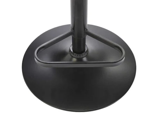 Conjunto De 2 Bancos Altos Tecido E Metal Preto, Altura Ajustavel, Cor Creme - Eleana