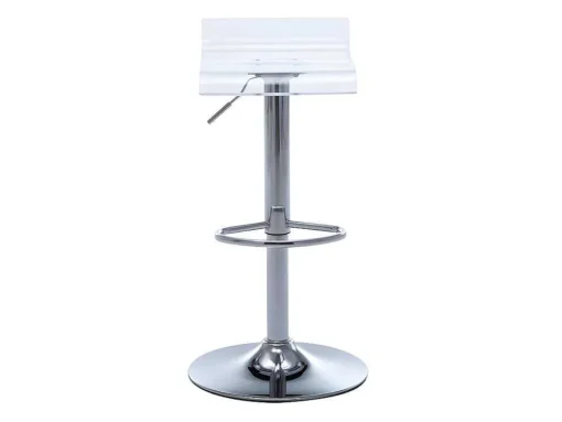 Conjunto De 2 Bancos Altos Oliver - Acrilico - Transparente
