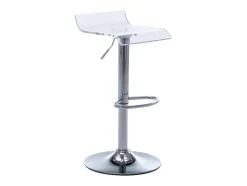 Conjunto De 2 Bancos Altos Oliver - Acrilico - Transparente