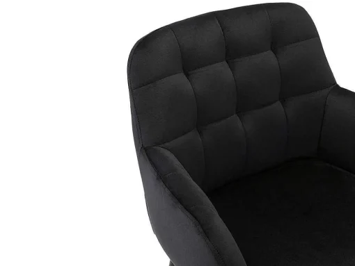Conjunto De 2 Bancos Altos Em Veludo E Metal Cor Preto - Pega De Pascal Morabito