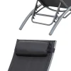 Conjunto De 2 Cadeiras De Conves Galapagos Em Têxtileno Cinzento - Aluminio Cinzento