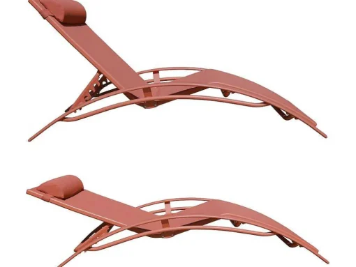 Conjunto De 2 Cadeiras De Conves Galapagos Em Terracota Têxtilene - Terracota De Aluminio
