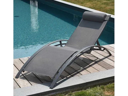Conjunto De 2 Cadeiras De Conves Galapagos Em Têxtileno Cinzento - Antracite Cinzento Aluminio