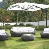 Conjunto De 2 Cadeiroes De Jardim Em Resina Entrancada Cor Cinza - Whiteheaven