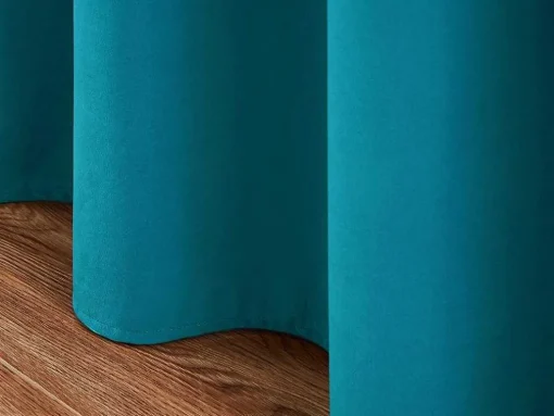 Conjunto De 2 Cortinas Em Veludo 140 X 260 Cm Azul - Ahtari