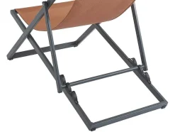 Conjunto De 2 Espreguiçadeiras Chilenas Aluminio Terracota - Anilio De Mylia
