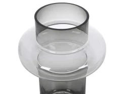 Conjunto De 2 Vasos Em Vidro De Cor A. 25 E A. 30 Cm Vidro Cinzento Fumado - Valoit