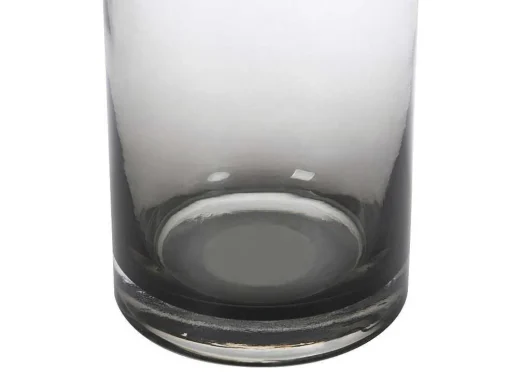 Conjunto De 2 Vasos Em Vidro De Cor A. 25 E A. 30 Cm Vidro Cinzento Fumado - Valoit