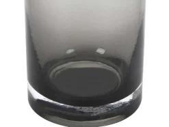 Conjunto De 2 Vasos Em Vidro De Cor A. 25 E A. 30 Cm Vidro Cinzento Fumado - Valoit