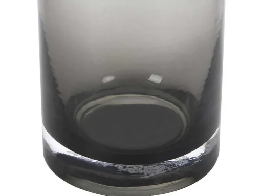 Conjunto De 2 Vasos Em Vidro De Cor A. 25 E A. 30 Cm Vidro Cinzento Fumado - Valoit